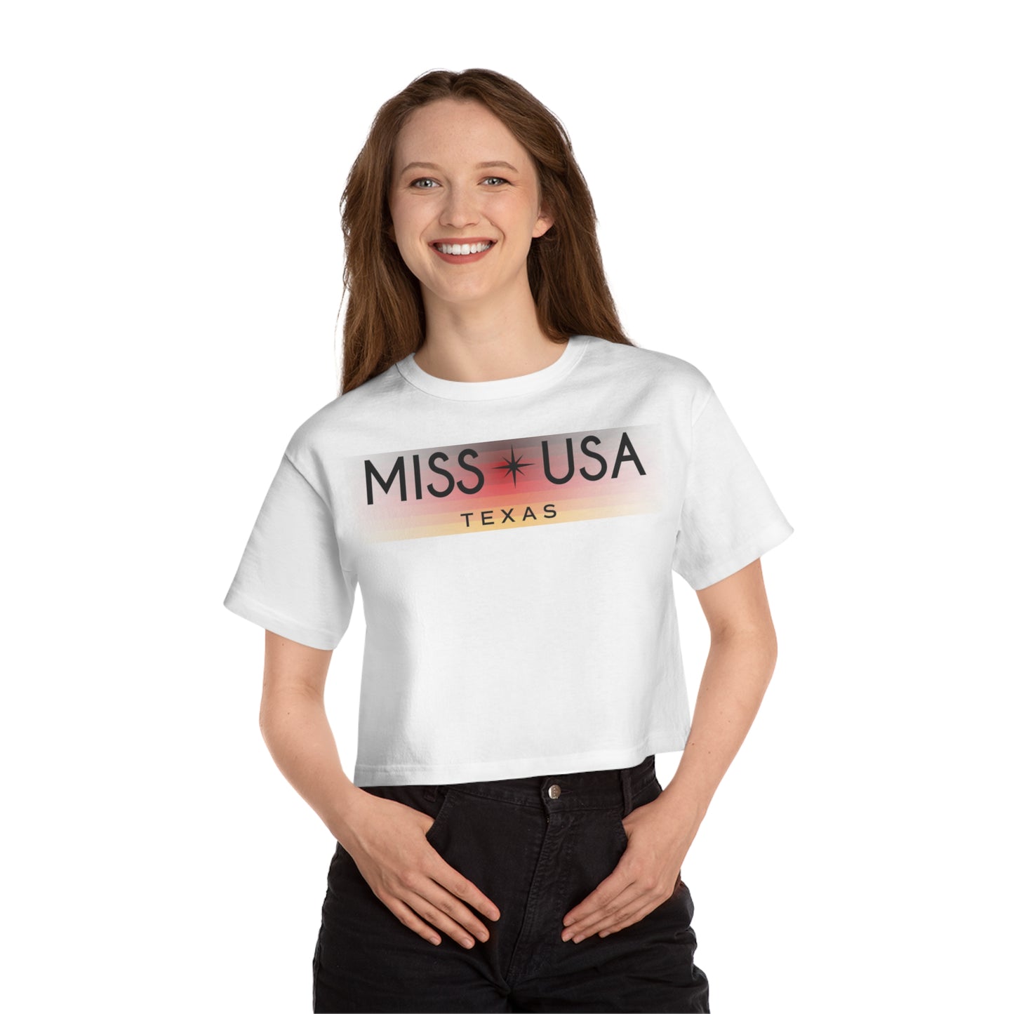 Colorway Traditional Logo T-shirt (cropped) - Miss Texas USA