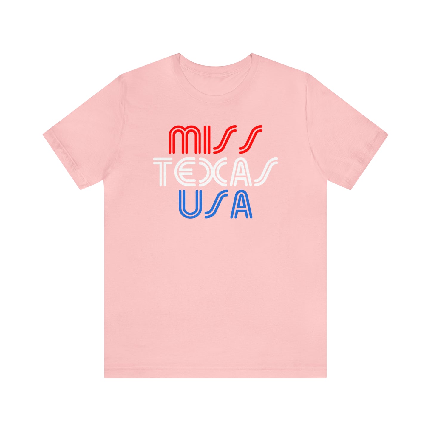 "Texas City Limits" T-shirt (Red White & Blue Font) - Miss Texas USA