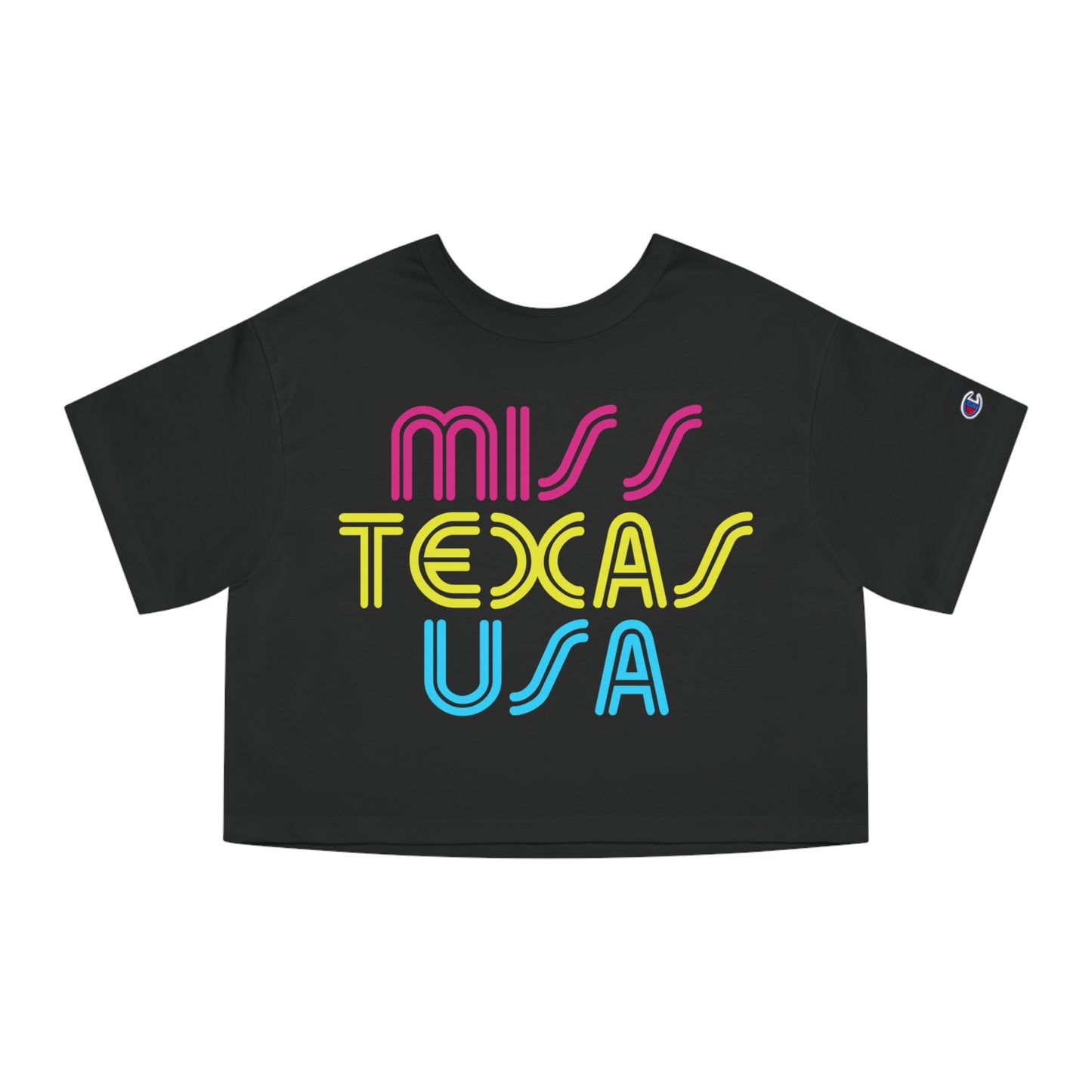 "Texas City Limits" T-shirt (Neon Font cropped) - Miss Texas USA