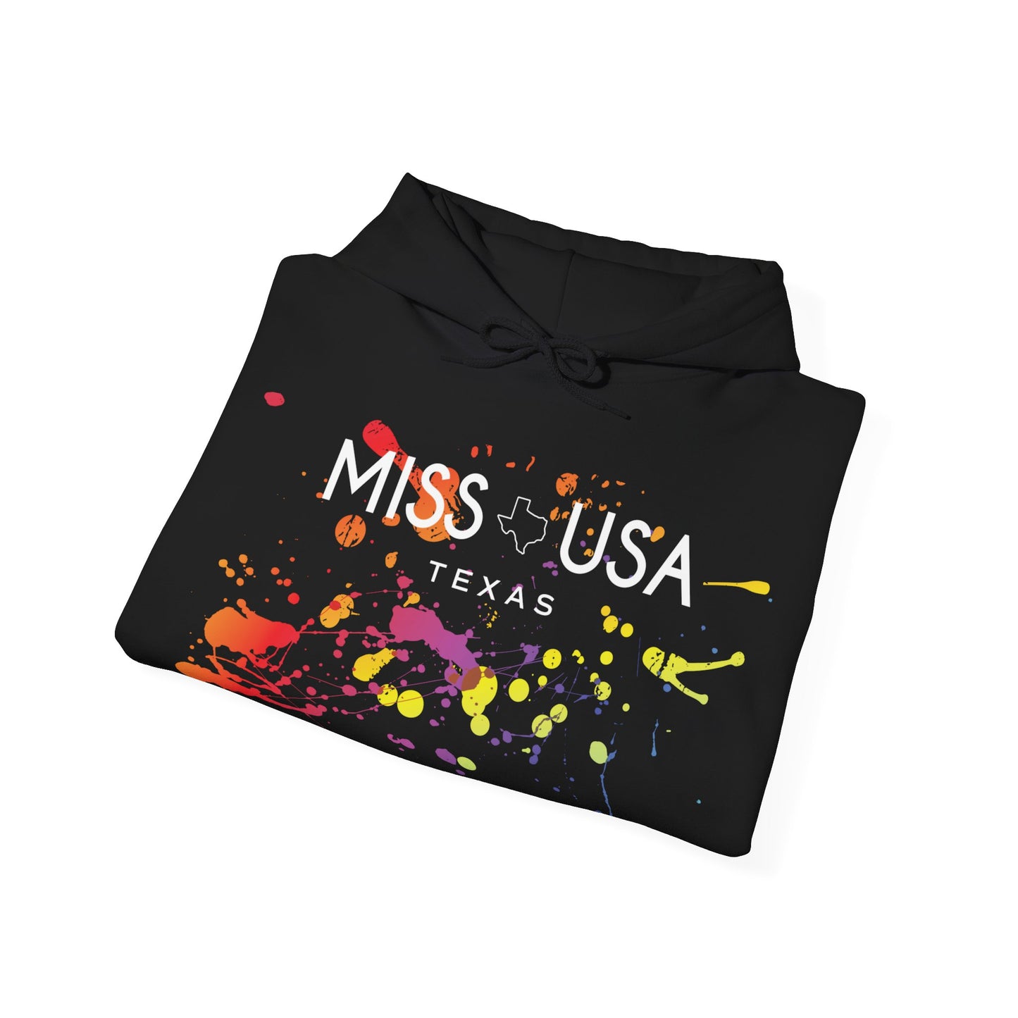 Splat Texas Hoodie (Black) - Miss Texas USA