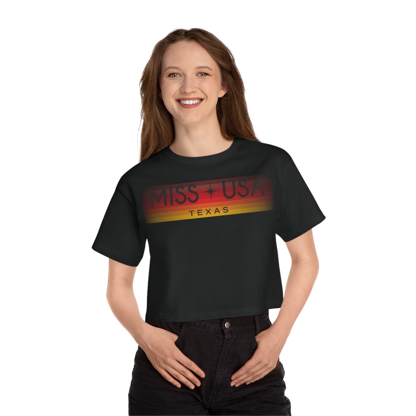 Colorway Traditional Logo T-shirt (cropped) - Miss Texas USA