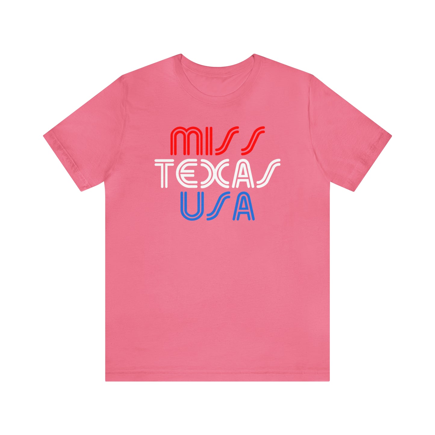 "Texas City Limits" T-shirt (Red White & Blue Font) - Miss Texas USA
