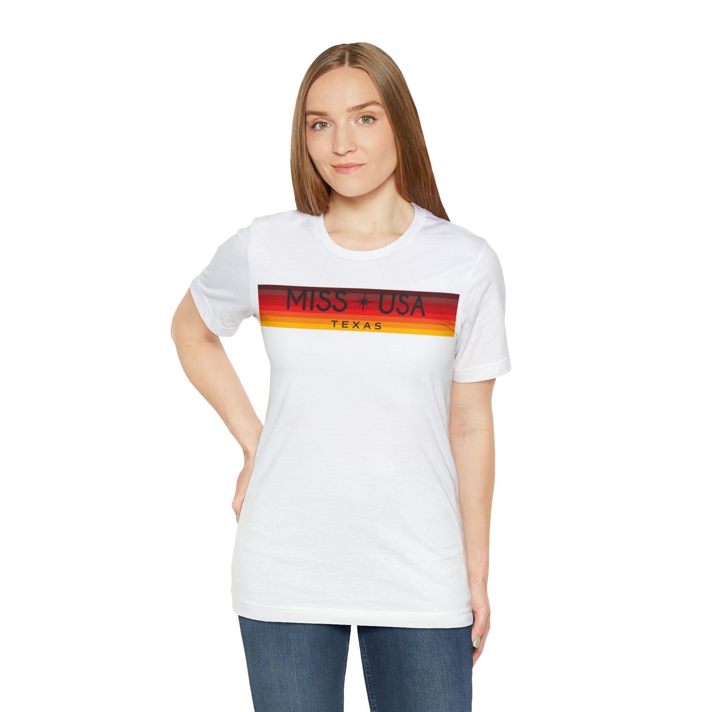 Colorblock Traditional Logo T-Shirt - Miss Texas USA