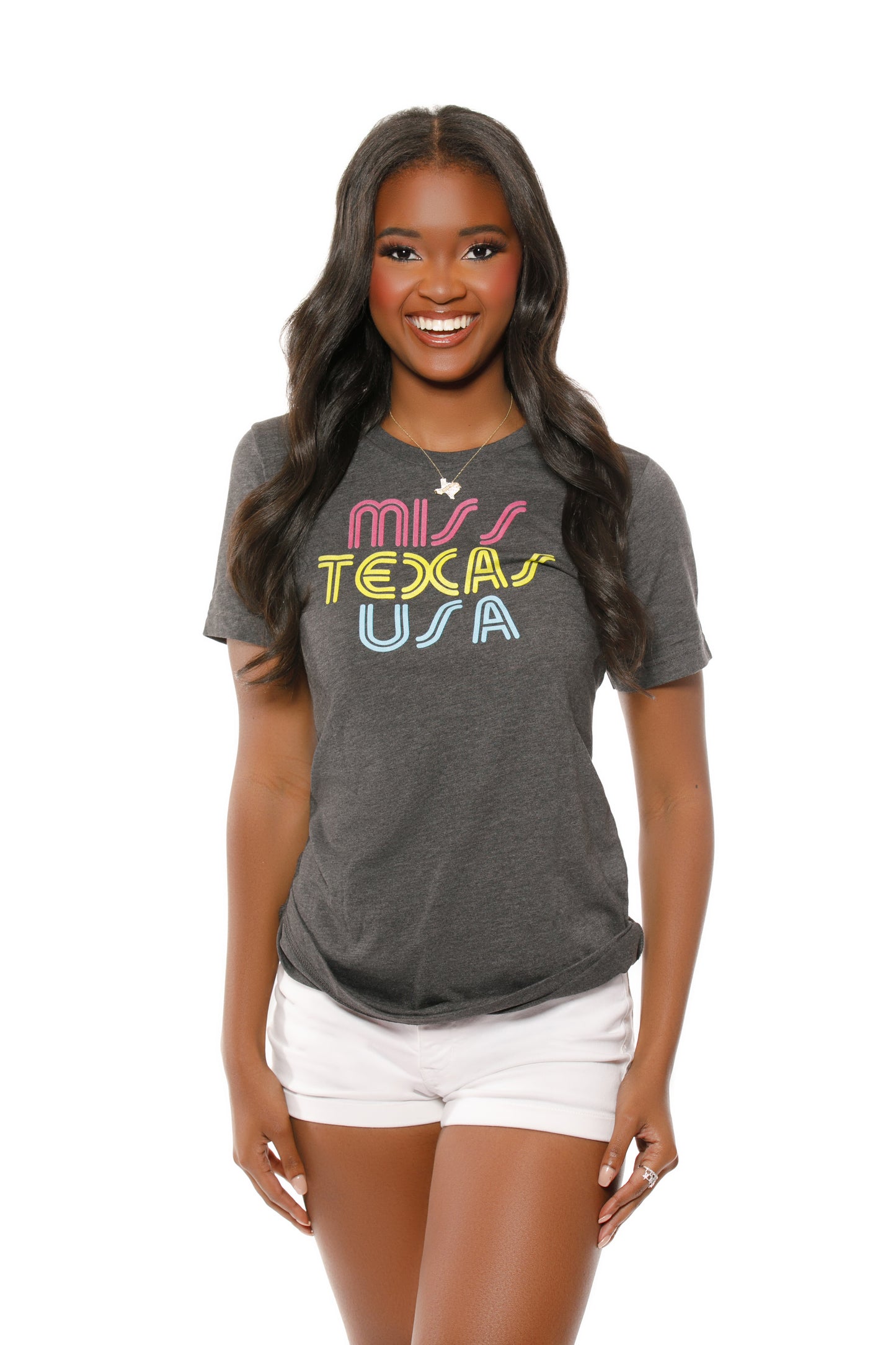 "Texas City Limits" T-shirt (Neon Font) - Miss Texas USA