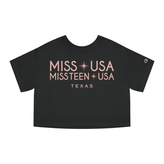 Logo T-shirt (cropped) - Miss Texas USA / Miss Texas Teen USA